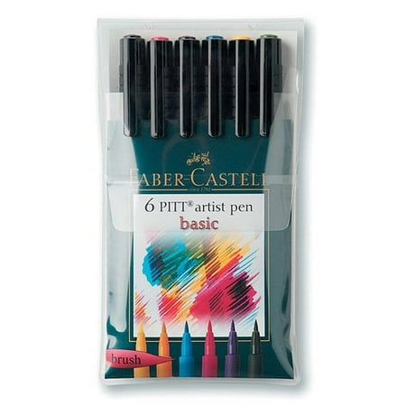 PITT Faber-Castell Artist Brush Pens (Set of 6)