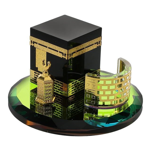 Shisuyan Mini Crystal Model Islamic Architecture Handicraft Home Decor Showpiece For Table Vehicle Saudi Arabia Souvenir Present Saudi Arabia Souvenir