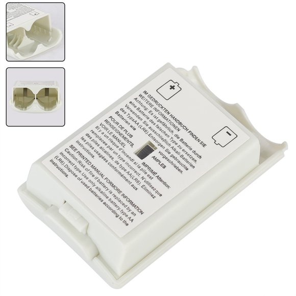 Herwey Battery Shell Case for XBOX,Battery Cover for XBOX 360,5 PCS Universal Replacement Battery Shell Case Cover Kit for XBOX 360 Controller