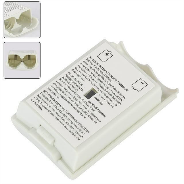 Herwey Battery Shell Case for XBOX,Battery Cover for XBOX 360,5 PCS Universal Replacement Battery Shell Case Cover Kit for XBOX 360 Controller