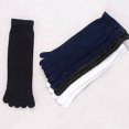 thumbnail image 3 of harmtty 1 Pair Socks Men Autumn Thermal Casual Sports Soft Toe Socks Fingersocks,Dark Blue, 3 of 7