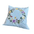 thumbnail image 4 of yuksok Embroidery Kit Pillow Cover Chinese Cushion Case Couch Decor Gift Needlework Blue, 4 of 9