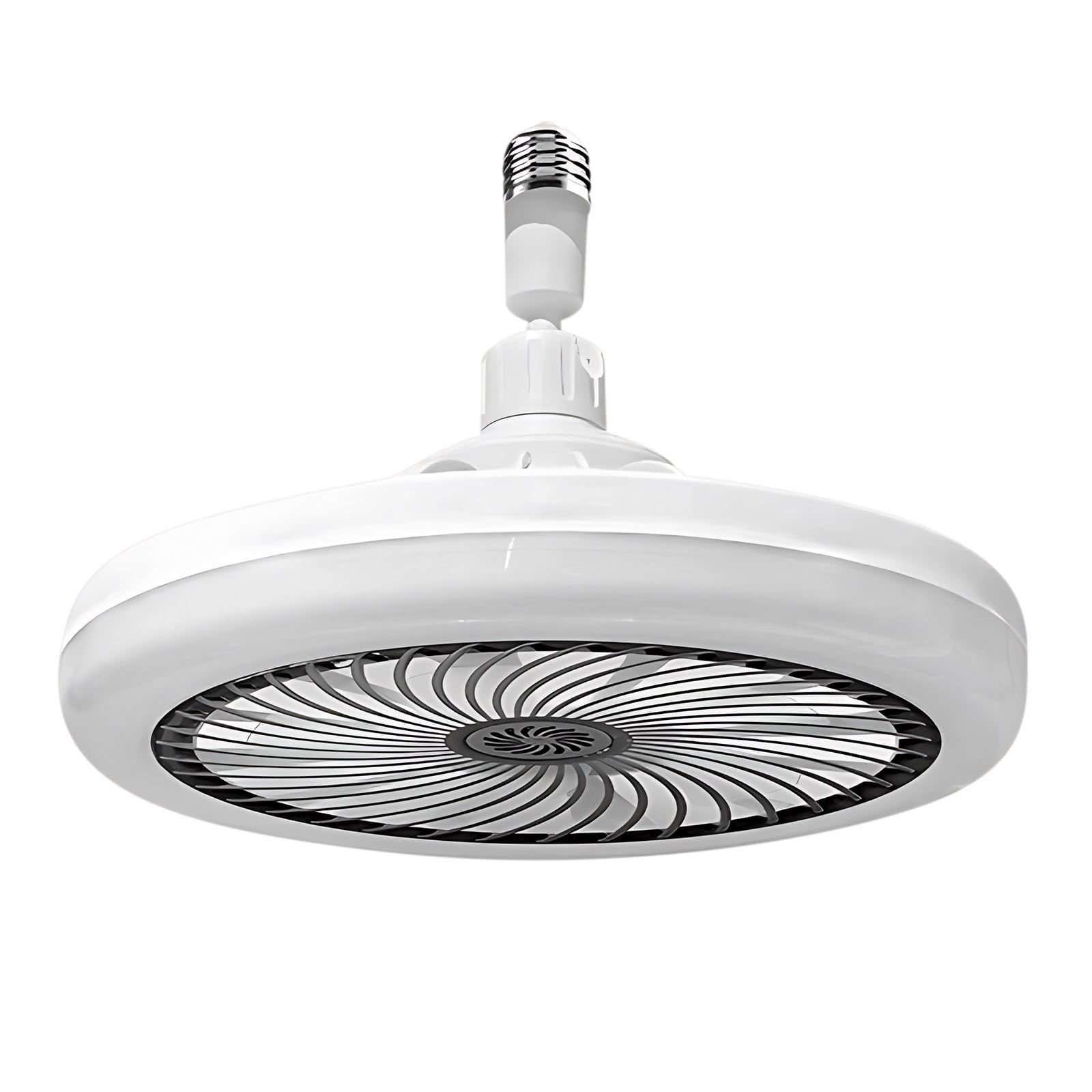 Ceiling Fan with Light & Aromatherapy, 10" Universal Head Socket Fan with 3-Speed Quiet Fan, 3-Color Dimmable LED Hidden Fan for Bedroom, Closet & Kitchen