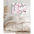 thumbnail image 3 of Pink Grey Wall Art for Living Room,Canvas Picture Wall Decor for Bathroom Bedroom,Geometric Circle Modern Abstract Simple Art Painting Artwork for Office Kitchen Hallway Dining Room Decor 16"x20", 3 of 8