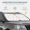 thumbnail image 4 of Fotbe Cute Poodle Dog 2-Piece Car Windshield Sun Shade | Sun Blocker for Car Windshield | Foldable Automotive Interior Accessories for Sun Protection-Small, 4 of 7