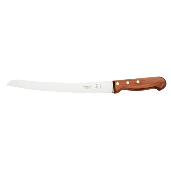 Mercer Praxis 10" Curved Bread Knife & Wavy Edge (Rosewood)