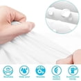 thumbnail image 4 of Poncho de Pluie 1 Pce, Poncho Imperméable, Poncho Réutilisable en EVA, Poncho de Cyclisme pour Hommes et Femmes, Veste Imperméable à Capuche, Unisexe, Adapté pour la Randonnée et le Camping en Plein Air, Blanc, 4 of 5