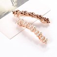 thumbnail image 4 of Xinyolin Women Fashion Rhinestone Faux Pearl Hair Clip Barrette Hairpin Headwear Gift, 4 of 8