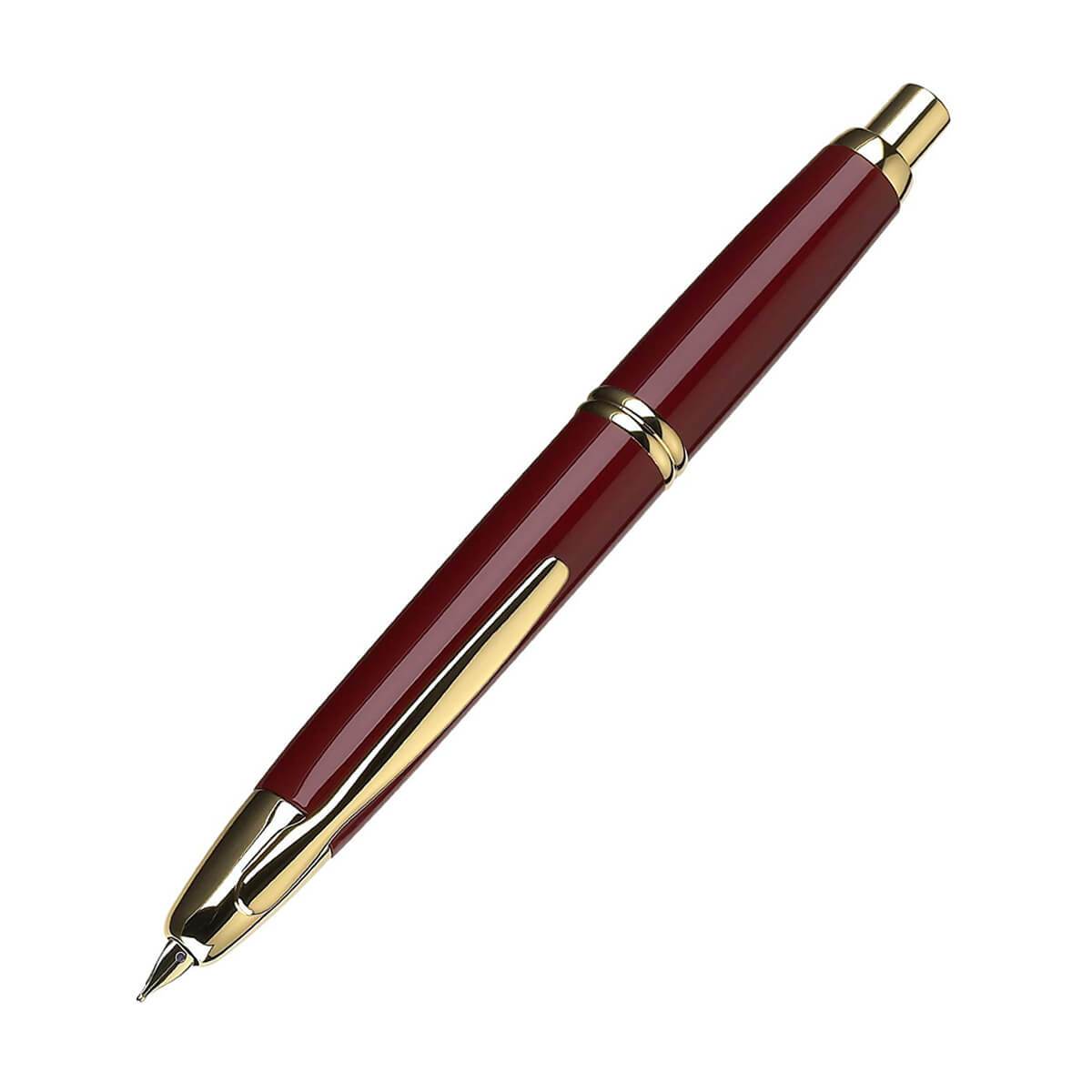Pilot Vanishing Point Collection Fountain Pen - Red & Gold - Fine Point