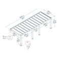 thumbnail image 2 of Canopia by Palram Helsinki 10 ft. x 28 ft. Patio Cover Kit - Cedar Wood, 2 of 8