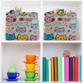 thumbnail image 6 of Yayeee Canvas Storage Basket with Handles for Shelves Fabric Bins Closet Organizer, Cute Cat Pattern, 6 of 8