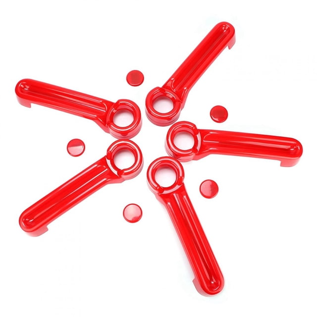 Abs Poignée de Porte Garniture de Poignée de Porte pour 10pcs Abs Voiture Extérieur Poignée Garniture de Couverture Convient pour JK 07-17