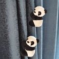 thumbnail image 3 of Hesroicy 10cm Clip Panda Doll Soft Lovely Mini Panda Plushie Hanging Ornament PP Cotton Stuffed Animal Plush Toy Living Room Curtain Decor Souvenir Gift, 3 of 7