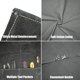 thumbnail image 3 of Delantal de soldadura de piel negro con 6 bolsillos, resistente, resistente al calor y al fuego, 3 of 4