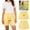 Yellow, variant on YHAJDS Womens Pajama Shorts Drawstring Summer Sleep Shorts For Women And Men