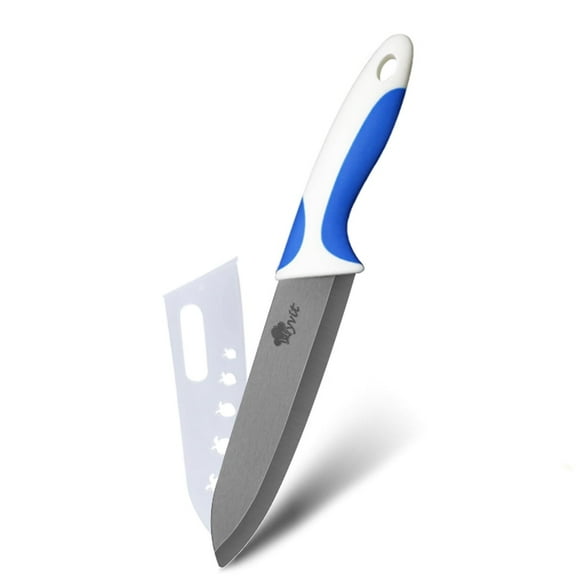 Myvit 6-inch Ceramic Knife with Black Blade Rustproof Chef Knife with Comfortable Handle,Household Kitchen Knife Tool