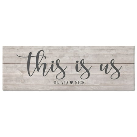 Personalized This Is Us Canvas- 27&quot;x 9&quot;