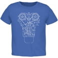 thumbnail image 1 of T-Shirt pour Tout-Petits Royal Engine Schematic, 1 of 1
