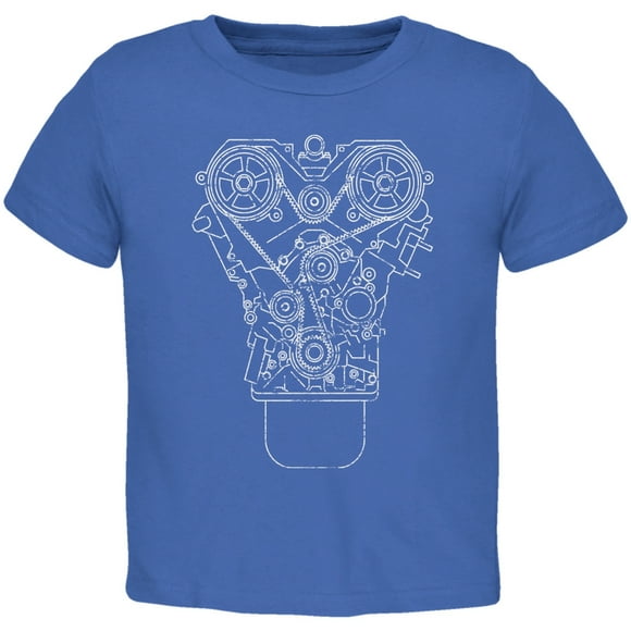 T-Shirt pour Tout-Petits Royal Engine Schematic