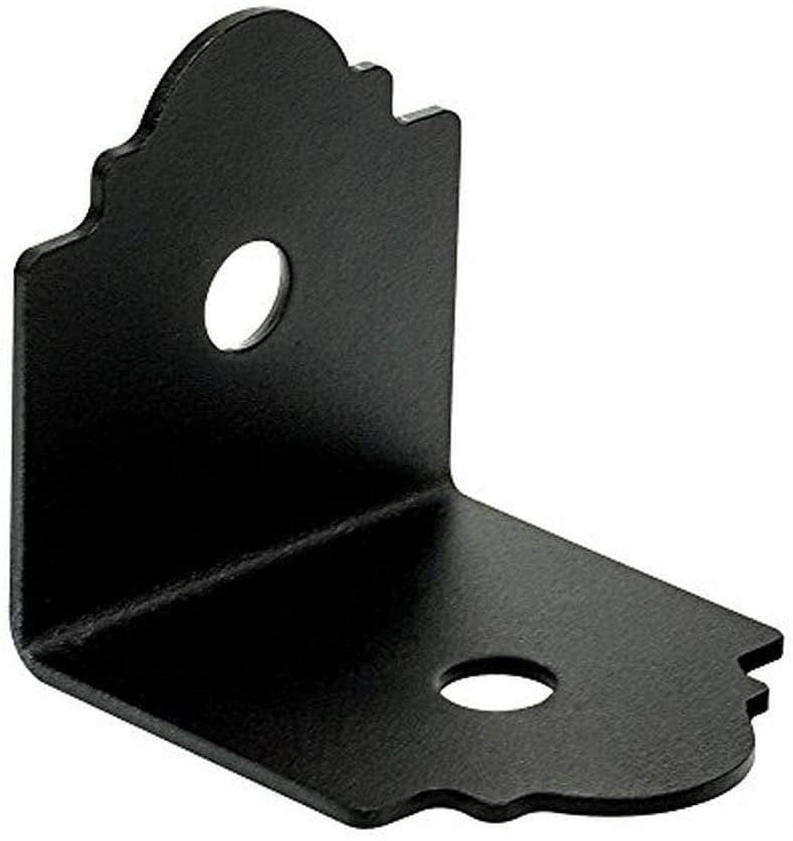 Simpson Strong-Tie PA4 4x Zmax Galvanized Steel Black Powder-Coat 90° Angle with 12-Piece Pack