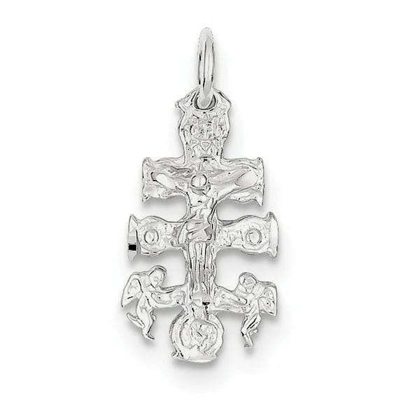 Sterling Silver Cara Vaca Crucifix Pendant
