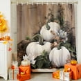 thumbnail image 4 of Pastoral Pumpkin Shower Curtains for Bathroom, White Pumpkin Flowers Fall Vintage Waterproof Fabric Shower Curtain for Bathroom Bathtub Decoration, Machine Washable, 54x"78", 4 of 9