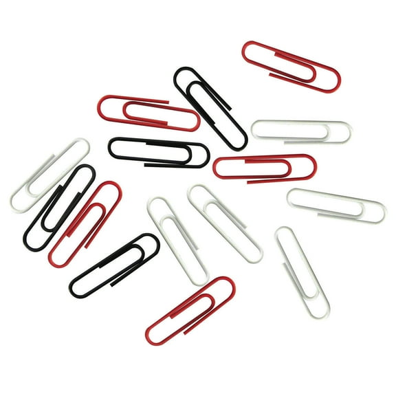 Office Depot Paper Clips, No. 1, Translucent Vinyl, Assorted Colors, Box Of 500, 10128