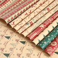 thumbnail image 2 of Christmas Gift Wrapping Craft Paper Roll DIY Gift Paper New Year Favors Party Present Decoration Wrapping Paper, 2 of 4