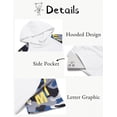thumbnail image 7 of Arshiner Boys 2 piece outfits Letter Graphic Colorblock Short Sleeve Hoodie Short Sets, 7 of 7
