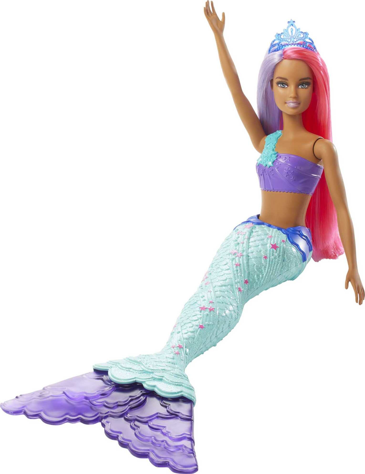 Barbie Dreamtopia Mermaid Doll, 12-inch, Pink and Purple Hair - image 5 of 6