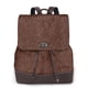 thumbnail image 1 of Disketp Dark Brown Glitter Mochila de Cuero para Mujer, Bolso de Espalda Antirrobo con Estilo para Viaje, Trabajo y Uso Diario, 1 of 4