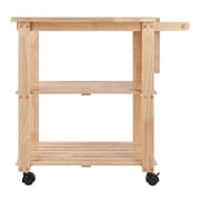 Winsome Wood Mario Kitchen Utility Cart, Natural Finish