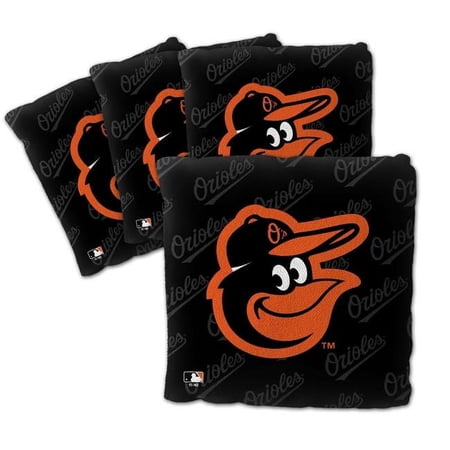MLB Baltimore Orioles Cornhole Bags - 4PK - Black