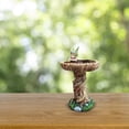 thumbnail image 5 of Decorative Standing Bird Feeder Outdoor Garden Birdbath Resin Fairy Garden Statue Ideal for Patio Yard Decoration Birdbath Enhancing Garden, 5 of 8