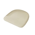 thumbnail image 3 of FEOLGEHLY 16.54x15.75in U-Shaped Linen Dining Chair Cushion, Thick Non Slip Horseshoe Seat Pad for Home Kitchen Office, White, 3 of 6