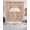 Orange, variant on Line Texture Swag Curtains for Living Room/Bedroom Windows, Orange Abstract Art Retro Kitchen Curtains and Valances Set 36 Inch Length, Light Filtering Swags Valance Curtain Panels