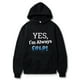 thumbnail image 2 of Sudadera Gibobby Cómoda para Mujer holgada con capucha estampado de letras Manga larga Negro XXL, 2 of 4