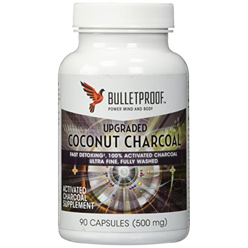 Bulletproof Upgraded Coconut Charcoal Capsules 90 Ct.(500 mg)