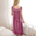 thumbnail image 4 of HomeGardon Nightgowns for Women,Summer Dresses Women Lace Homewear Ice Silk Sleeveless Nightdress Nightdress, 4 of 8