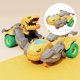 thumbnail image 4 of Dinosaury Toy Car Chaliot Playset Deformation 1 unids Dino Automático Dinosaur Coche para Vehículo Viajes Cumpleaños , Amarillo Hugo Coche dinosaurio, 4 of 9