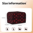 thumbnail image 5 of Vsdgher Red Skulls 2 2 Slice Toaster Cover, Appliance Covers Toaster Cover Fits for Most Standard 2 slice Toasters, 5 of 7