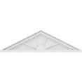 thumbnail image 3 of Ekena Millwork 38"W x 10-1/2"H x 2"P (Pitch 6/12) Peaked Cap 4 Spoke Architectural Grade PVC Pediment, 3 of 8