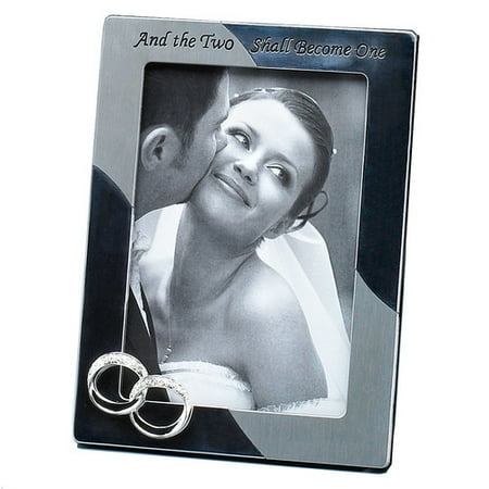Fetco Home Decor Wedding Double Rings Two Shall Picture Frame