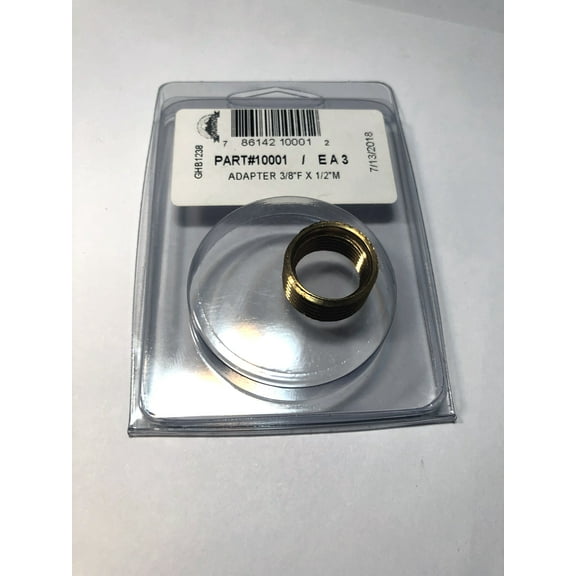 Scandvik 10001P Adapter 3/8" BSP x 1/2" NPT Brass
