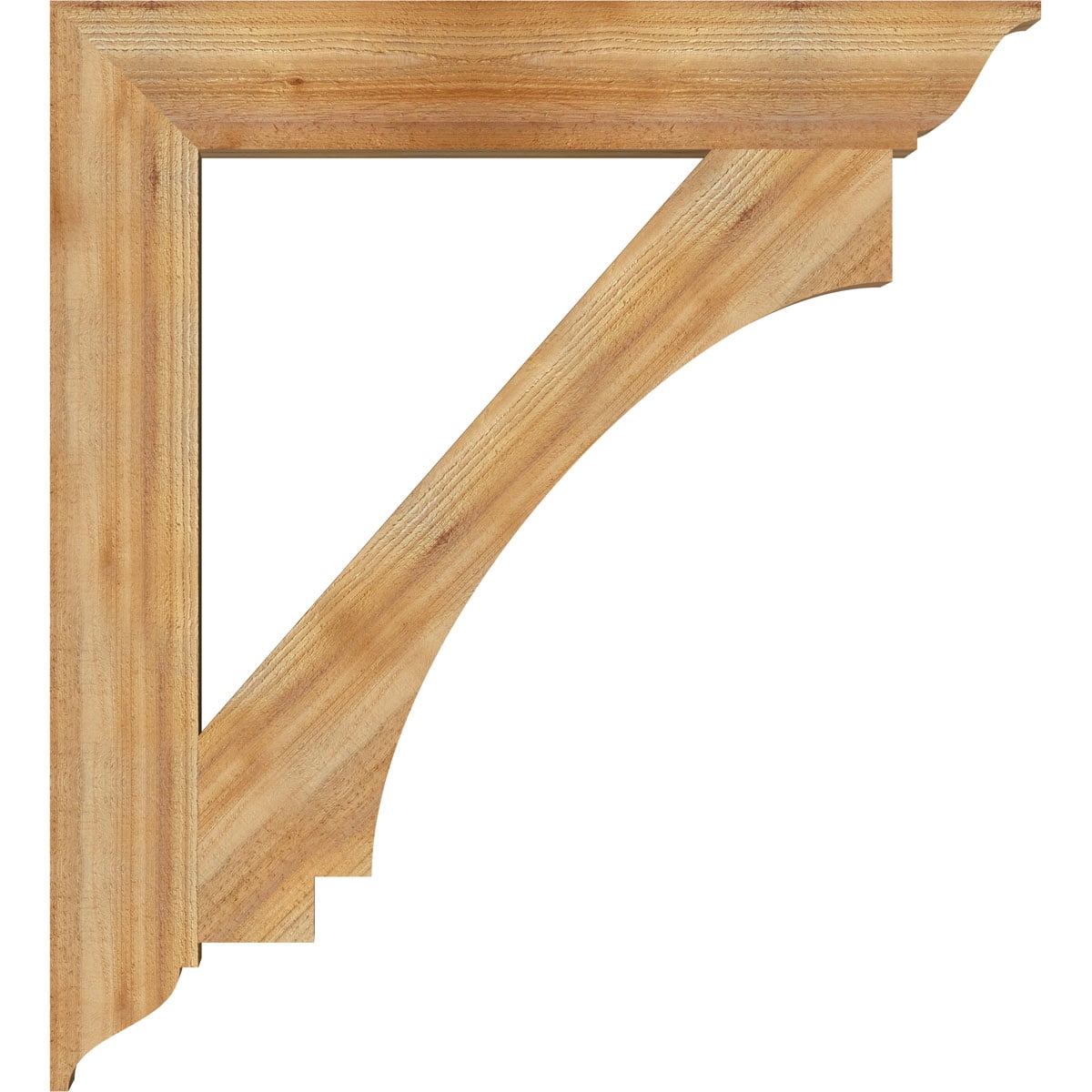 Ekena Millwork 6"W x 40"D x 44"H Imperial Traditional Rough Sawn Bracket, Western Red Cedar