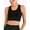 Black, variant on DODOING Women's Seamless Padded Yoga Sports Bra Activewear Bra Sleep Workout Lingerie Yoga Sports Bra