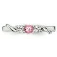 thumbnail image 4 of Sterling Silver Survivor Collection Clear/Pink Swarovski Topaz Joanna Ring Size 6, 4 of 4