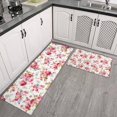 thumbnail image 2 of Pioneer Flower Floral Print Pattern Kitchen Rugs Sets Of 2,Anti Fatigue Kitchen Mat Rugs Non Slip Washable,Decorative Kitchen Floor Mats for Kitchen,Sink,Laundry,17"x30"+17"x47", 2 of 7