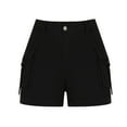 thumbnail image 4 of Rezuofi 2 Pcs Womens Casual High Waist Cargo Shorts with Pockets Summer Short Hot Pants, 4 of 5