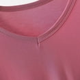 thumbnail image 5 of Fengqque Womens Basic T Shirts Summer Tops Modal Tshirts for Women V Neck Short Sleeve Casual Basic Loose Tops Women's Tops Red XXXXL(XXXXL), 5 of 6